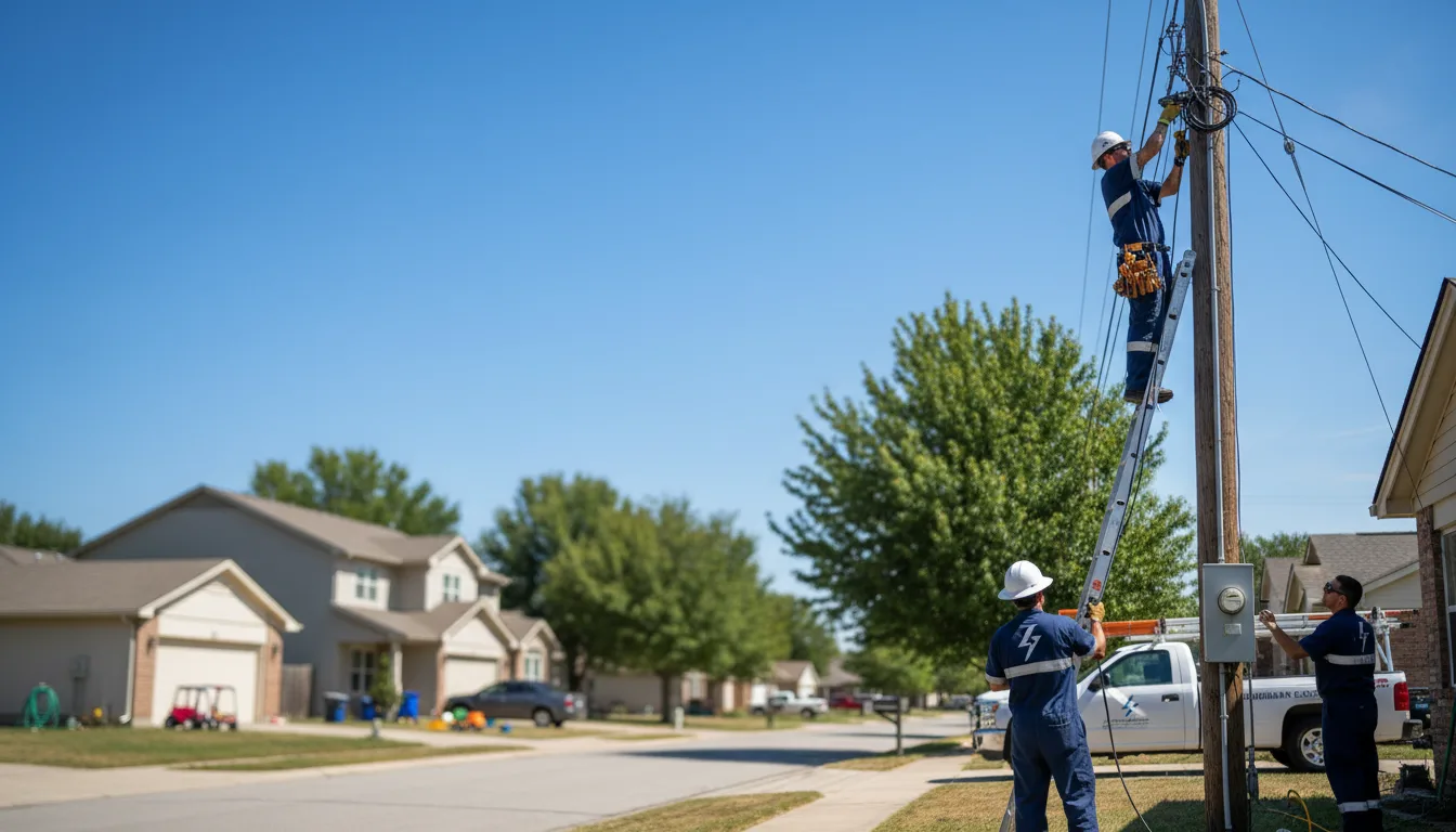 Residential electrician providing installation services in Lebanon, KS